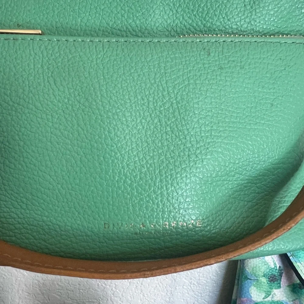Mint Green Leather Crossbody Bag - Picture 7 of 8